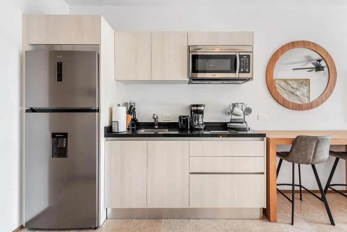 아파트 Modern & Cozy Studio With Rooftop Pool & Gym 신데 델 카르멘