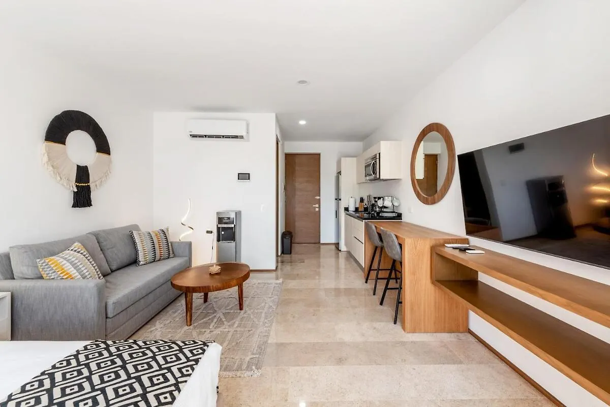 아파트 Modern & Cozy Studio With Rooftop Pool & Gym 신데 델 카르멘